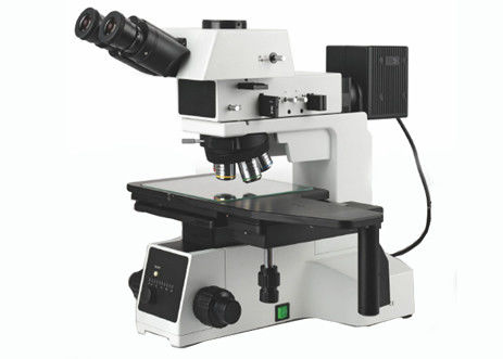 त्रिकोणीय पोर्टेबल धातुकर्म माइक्रोस्कोप ट्रांसमिशन लाइट PL10X22mm 5W एलईडी