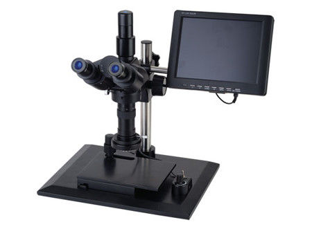 WF10X/18mm 1X ज़ूम स्टीरियो माइक्रोस्कोप औद्योगिक वीडियो माइक्रोस्कोप व्हाइट