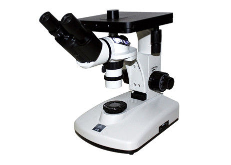 गुणवत्ता  Binocular 6V 12W Inverted Optical Microscope Compound Metallurgical 100X 1250X कारखाना